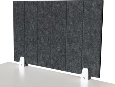 Produktbild von Trennwand-Set imstande 1x Akustik-Trennwand 60x40cm 1x Clip weiß 2er-Pack