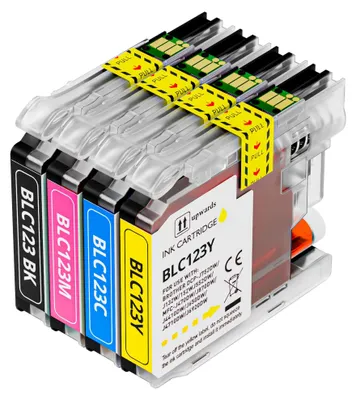 Produktbild von Boxstuff Tinte passend für Brother LC123 - Multipack Schwarz und Farbe - Kompatibel mit Brother DCP-J132W, DCP-J152W, DCP-J552DW, DCP-J752DW, MFC-J4410DW, MFC-J4510DW, MFC-J4610DW, MFC-J470DW, MFC-J4710DW, MFC-J650DW, MFC-J6520DW, MFC-J6720DW