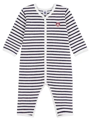 Immagine prodotto di Pigiama per neonato Petit Bateau in cotone, senza piedi, con motivo a righe