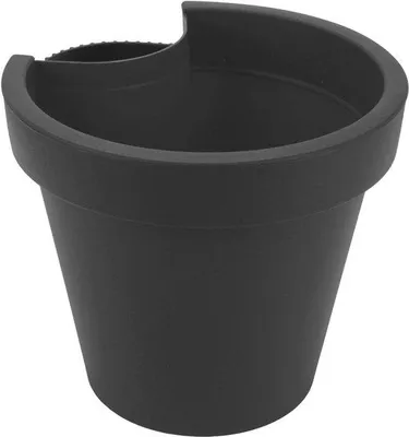 Productafbeelding van Famanu Hangende plantenbak voor regenpijp - 24x21 cm - Anthraciet