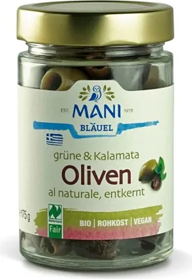 Immagine prodotto di Olive verdi e Kalamata - al naturale 175g
