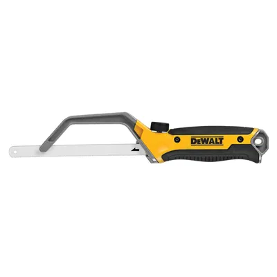 Produktbild von DeWALT Mini-Bügelsäge 300mm, mit verstellbarer Blattlänge 10 und 12 Zoll, kleine Metallsäge, inkl. 12 Zoll Blatt