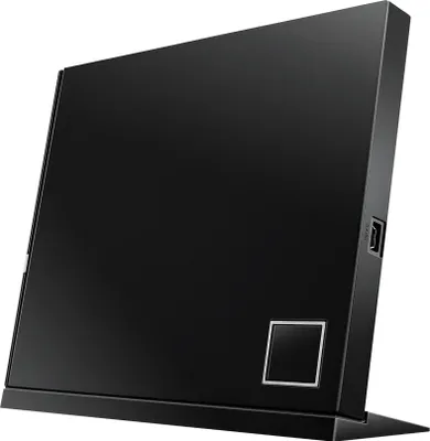 Produktbild von ASUS SBC-06D2X-U, Schwarz, Horizontal/Vertikal, Desktop, Blu-Ray DVD Combo, USB 2.0, BD-R, BD-R DL, BD-RE, BD-RE DL, BD-ROM, CD, CD-R, CD-ROM, CD-RW, DVD, DVD+R, DVD+R DL, DVD+RW,...