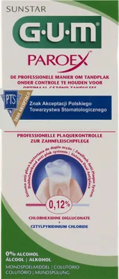 Produktbild von GUM PAROEX 0,12% Sunstar mondwater 300 ml
