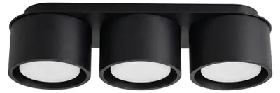 Zdjęcie produktu dla Plafon MODO 3 czarny Gx53 3xGx53 10W aluminium 8.2x10.4x32.4cm Sollux Lighting