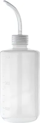 Image de pissette de 500 ml en LDPE avec graduation, rondelle, dispositif de rinçage, distributeur de liquide