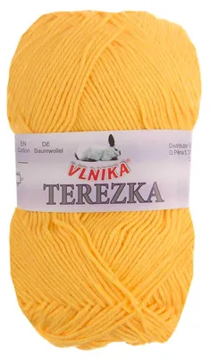 Strickgarn TEREZKA 100% Baumwolle, verkehrsgelb