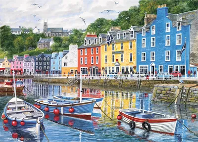 Produktbild von Gibsons Puzzle Tobermory - 1000 Teile buntes Legespiel