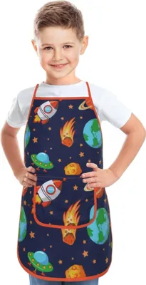 Produktbild von Kinderschürze - 47 x 60 cm, für Kinder von 5 - 8 Jahren - Blau,Orange