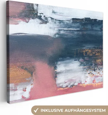 Obrázek produktu pro OneMillionCanvasses® - Obrazy na plátně - Abstraktní - Malba - Design, Nástěnný obraz, Nástěnná dekorace Obývací pokoj, 80x60cm