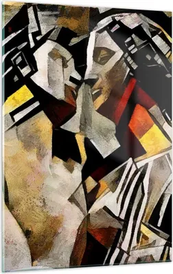 Produktbild von Bilder auf glas - Einteilig - Skulptur modern - 50x70cm - Glasbilder - Wandbilder - Bilder - zum Aufhängen bereit - Wanddekoration aus Glas - Glas Bilder - Wandbild auf Glas - GPA50x70-3494