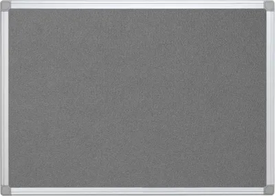 Produktbild von Q-CONNECT - Q-CONNECT Textiltafel mit Aluminiumrahmen 60 x 45 cm grau