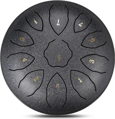 Immagine prodotto di Hanpan Drum 8 pollici 11 note ancia in acciaio strumento a percussione con borsa libro di musica mazzuoli adesivi