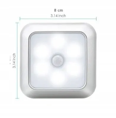 Produktbild von Batteriebetriebene Led-Lampe Bewegungsmelder Dämmerungssensor 6Led Fhbabyland
