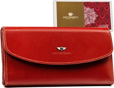 Obrázek produktu pro Elegantní velká dámská peněženka z přírodní kůže - Peterson