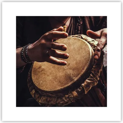 Produktbild von Poster - Poster ohne Rahmen - Trommel Indien Musiker - 30x30 cm - Wand Bild - Wanddeko - Wandbilder - Kunstposter - Wandposter - Bilder - Kunstdruck - Wanddekoration - Wandbild - P2XAC30x30-4866