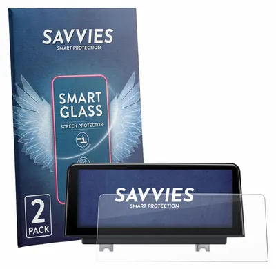 Produktbild von 2x Savvies Schutzglas Folie für Xtrons QBBH14NBTH 9H Panzer Schutzfolie Glas Displayschutz klar transparent