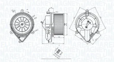 Produktbild von MAGNETI MARELLI Innenlüfter 69412228010