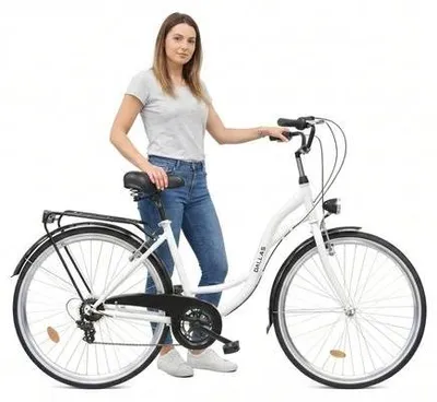Zdjęcie produktu dla Rower Dallas City 28" 7spd - biały z czarnym