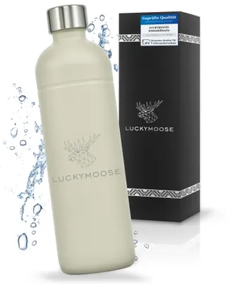 Produktbild von Luckymoose Infinity Edelstahlflasche Wassersprudler 1,25L – Kompatibel mit der LM Infinity Serie, Aarke Carbonator 3 und Brita SodaOne