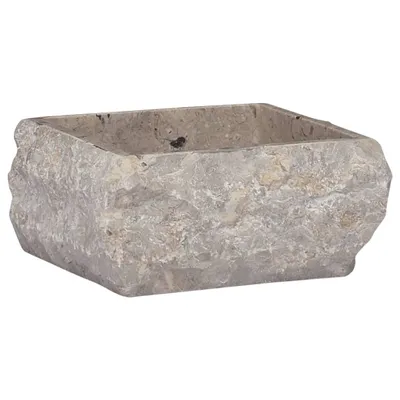 Zdjęcie produktu dla vidaXL Umywalka szara 30x30x13 cm marmurowa