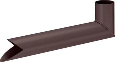 Produktbild von INEFA Wasserspeier Fallrohr, PVC DN50 / 50mm Dunkelbraun Übergangsstück Regenrohr, Dachrinnenzubehör, einfache Steckmontage,  Germany