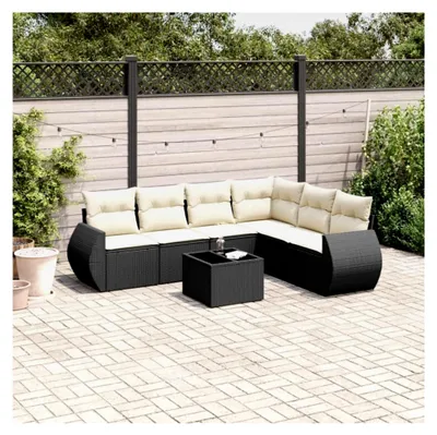 Produktbild von Garten Lounge Set mit Stauraum - Rattan Sofa für den Außenbereich