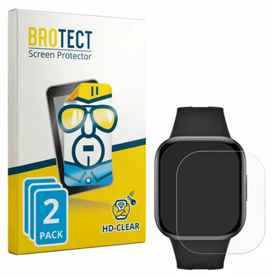 Produktbild von 2x Für Xiaomi Redmi Watch 6 Active Schutzfolie BROTECT Displayschutz Display Schutz Folie Klar Transparent