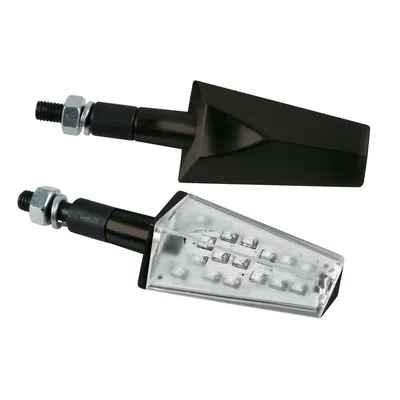 Obrázok produktu pre Lampa Duke indikátor motocykla 12V LED čierna s bielym sklom oranžové svetlo