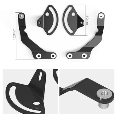 Image de Kit de stabilisation de pare-brise pour BMW R1250GS/R1200GS Adventure - Acier - Noir - Compatible avec :
- R1250GS Adventure (2018–2024)
- R1250GS (2018–2022)
- R1200GS Adventure (2014–2019)