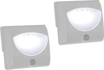 Produktbild von 2x  LED Treppenlicht mit Bewegungsmelder batteriebetrieben Orientierungslicht