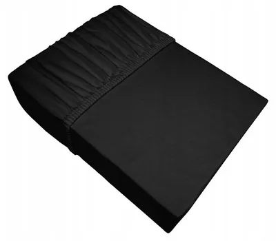 Produktbild von MATERACE Z GÓR Spannbettlaken Jersey 180x200 cm Schwarz