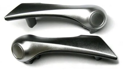 Für Renault Megane II 2002-2005 Türgriff Innen VORNE LINKS + RECHTS Chrom Matt in der Farbe Chrom von GOLDCAR