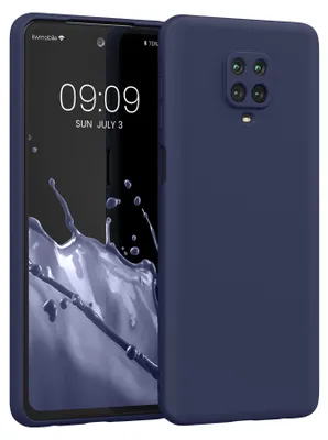 Produktbild von kwmobile Hülle kompatibel mit Xiaomi Redmi Note 9S / 9 Pro / 9 Pro Max Hülle - gummierte TPU Silikon Handyhülle - Schutzhülle für kabelloses Laden -