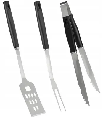 Produktbild von Progarden 3-teiliges Grillbesteck-Set aus Edelstahl