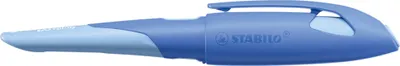 Produktbild von Ergonomischer Schulfüller für Linkshänder mit Anfänger-Feder A - STABILO EASYbirdy Pastel Edition in blau/hellblau - Einzelstift - inklusive Patrone - Schreibfarbe blau (löschbar)