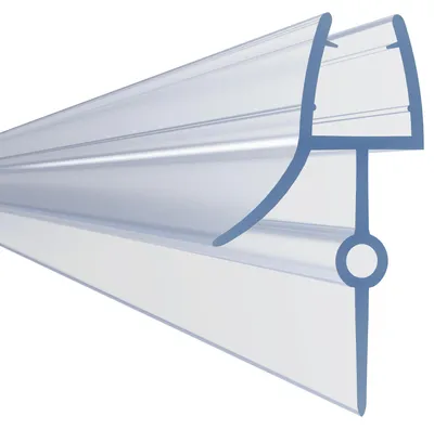Imagen del producto de Sellado para mamparas de ducha, apto para vidrio de 4-6 mm, tanto recto como curvo, con un espacio de 16-22 mm, diseñado para su uso en duchas