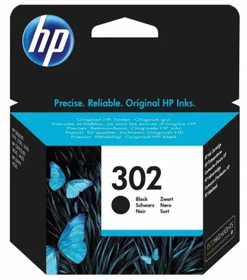 Produktbild von HP Original 302 Schwarz Druckerpatrone, Standard, Schwarz, Tinte auf Pigmentbasis, 3,5 ml, 1 Stück(e), 170 Seiten