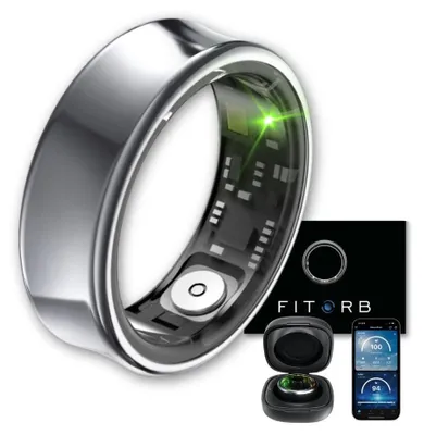 Image de Fitorb Smart Ring Pro - Gris Neptune Gr. 7. anneau de fitness & santé, suivi du sommeil & de l'activité. Température, stress, pas