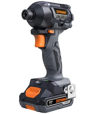 Produktbild von DOVAMAN 20V Akku-Schlagschrauber, 1/4" Hex Brushless, 200Nm Drehmoment, inkl. Akku & Ladegerät