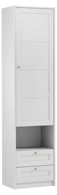 Produktbild von Schrank Fergus mit 2 Schubladen und 1 Tür, Weiß, 218.2cm