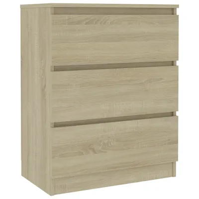 Productafbeelding van Dressoir 60x35x76 cm bewerkt hout sonoma eikenkleurig