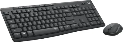 Productafbeelding van Logitech MK295 Silent, Volledig formaat (100%), Draadloos, RF draadloos, Grafiet, Inclusief muis