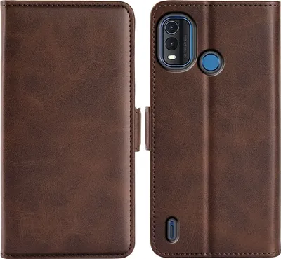 Produktbild von Mobigear Slim Magnet  Nokia G11 Plus Hülle Klapphülle Geldbörse - Braun