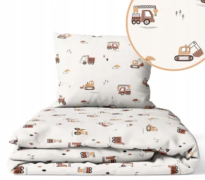 Produktbild von Kinderbettwäsche 90x120 Baumwolle Baby Bettwäsche Set 90x120 + 40x60 Kissenbezug Jungen & Mädchen Kleinkind Bettbezug