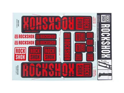 Produktbild von Rockshox Dual Crown Aufkleberset Orange 35 mm Orange 35 mm