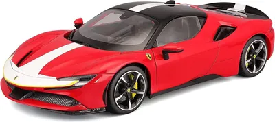 Productafbeelding van Bburago 18-16911 - Modelauto - Ferrari SF90 Stradale Signature Serie (rood, schaal 1:18)
