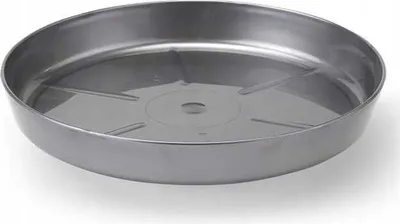 Produktbild von Silberner Blumentopfuntersetzer 19,7 cm Kunststoff