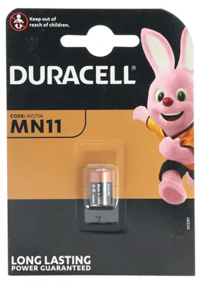 Produktbild von Duracell MN11 Alkaline Batterie 6 Volt, Abmessungen 16 x 10 mm