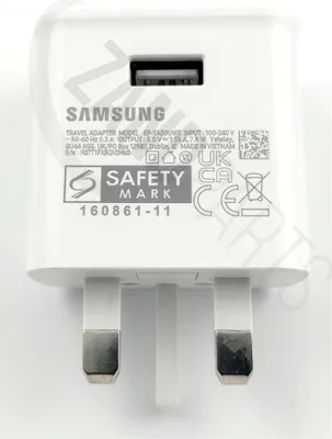 Produktbild von Samsung SM-A035G Galaxy A03 Adapter UK Typ USB (EP-TA50UWE) (Weiß)